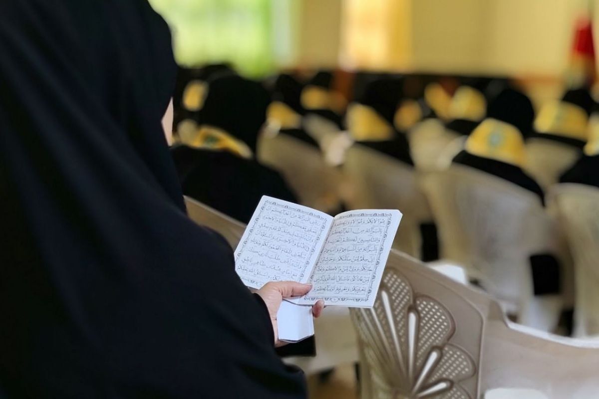  آیین عزاداری حضرت فاطمه زهرا(س) در مدرسه فرزانگان1 اسلامشهر 
