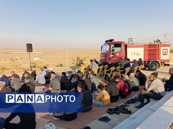 برگزاری مراسم پرفیض دعای ندبه در تپه نورالشهدا شهر نقنه