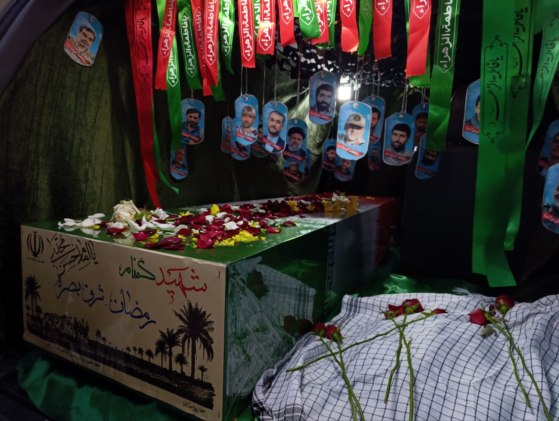 دبیرستان دخترانه شاهد قدسیان میزبان پیکر مطهر شهید گمنام