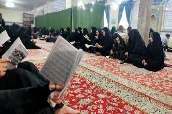 مراسم روز عرفه در مسجد جامع شهر بار 