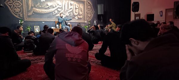 مراسم سینه زنی و دهه دوم فاطمیه در حسینیه شیرزاد نیشابور 