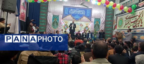 جشن ولادت حضرت مهدی (عج) در روستای فدافن