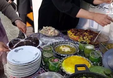 جشنواره غذای دبیرستان قرآنی نسرین عرب ساوه