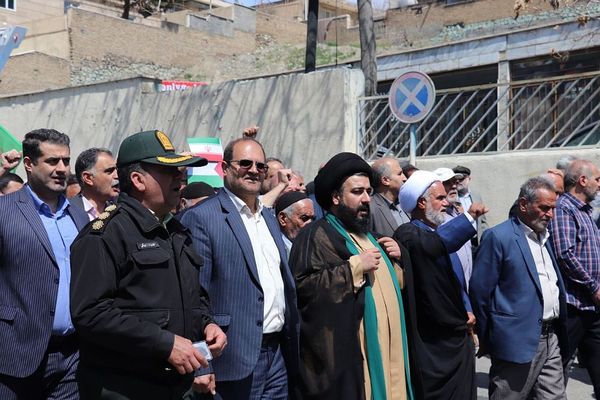 حضور پرشور مردم رودهن در راهپیمایی روز جهانی قدس 