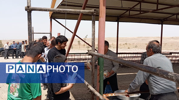 دسته عزاداری شهر جعفریه قم در سالروز شهادت امام جعفر صادق(ع)