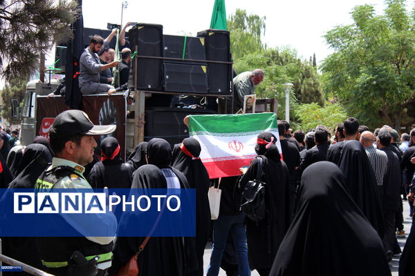 وداع با پیکر شهدای حمله رژیم صهیونیستی در کرج