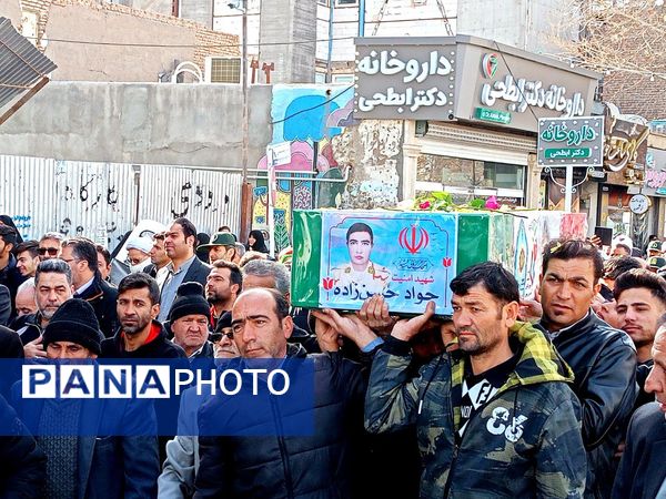 تشییع با شکوه شهید جوادحسن زاده شهید مرزبانی فراجا