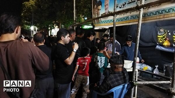 موکب شهدای روستای آهوان در دومین شب از ماه محرم ۱۴۰۵