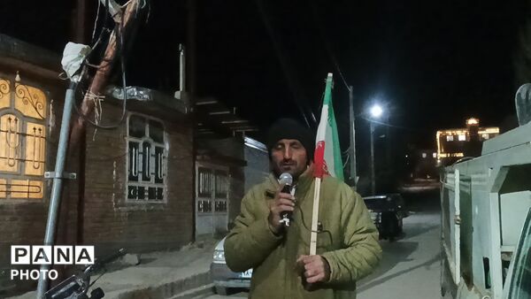 حضور پرشور مردم در بلوار حسینیه شهدای شهر بار