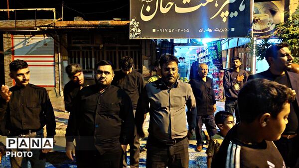 مارگون در شب چهارم محرم غرق در ماتم و عشق حسینی شد