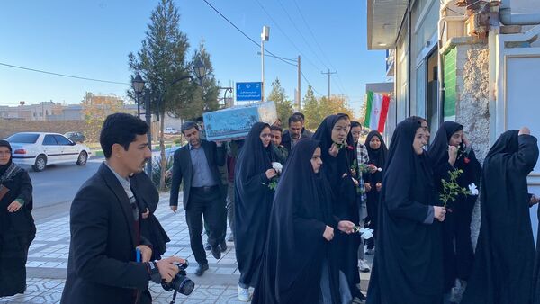 مراسم استقبال از شهید گمنام در شهرستان مه‌ولات
