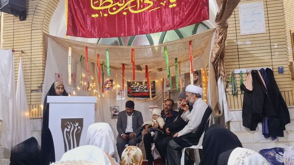 برگزاری اعتکاف با حضور دانش آموزان دبستان فاطمه الزهرا(س) باخرز