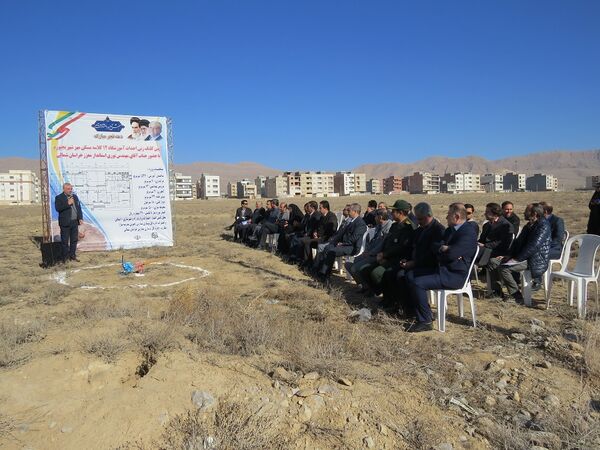 کلنگ‌زنی آموزشگاه ۱۲ کلاسه ناحیه ۲ گلستان شهر بجنورد 