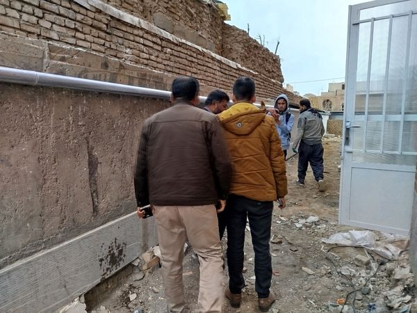 بازدید معاون توسعه و پشتیبانی اداره آموزش و پرورش کاشمر از مراحل ساخت آموزشگاه مرحوم حسین نساجیان کاشمر 