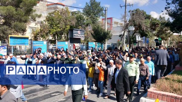 راهپیمایی مردم خراسان شمالی علیه جنایات رژیم صهیونسیتی 