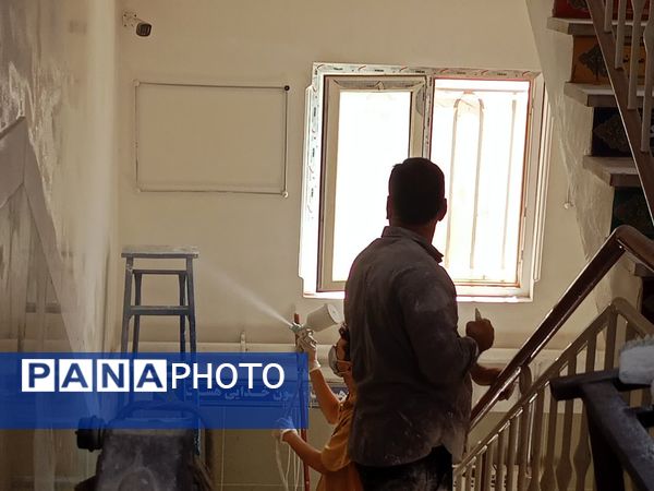 آماده سازی دبیرستان میثاق برای اول مهر