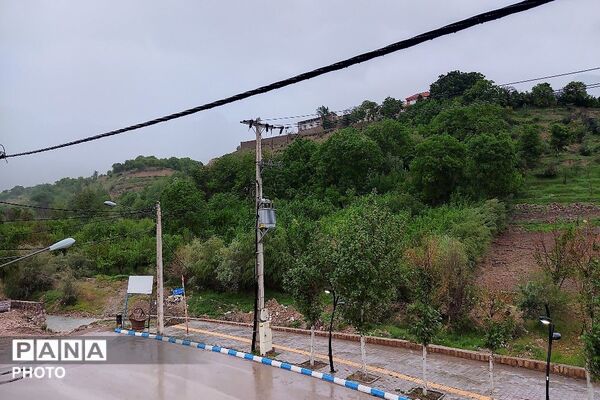 باران بهشتی، رنگین کمان زیبا و نسیم باطراوت بهاری هدیه اردیبهشت ماه در شهر بار