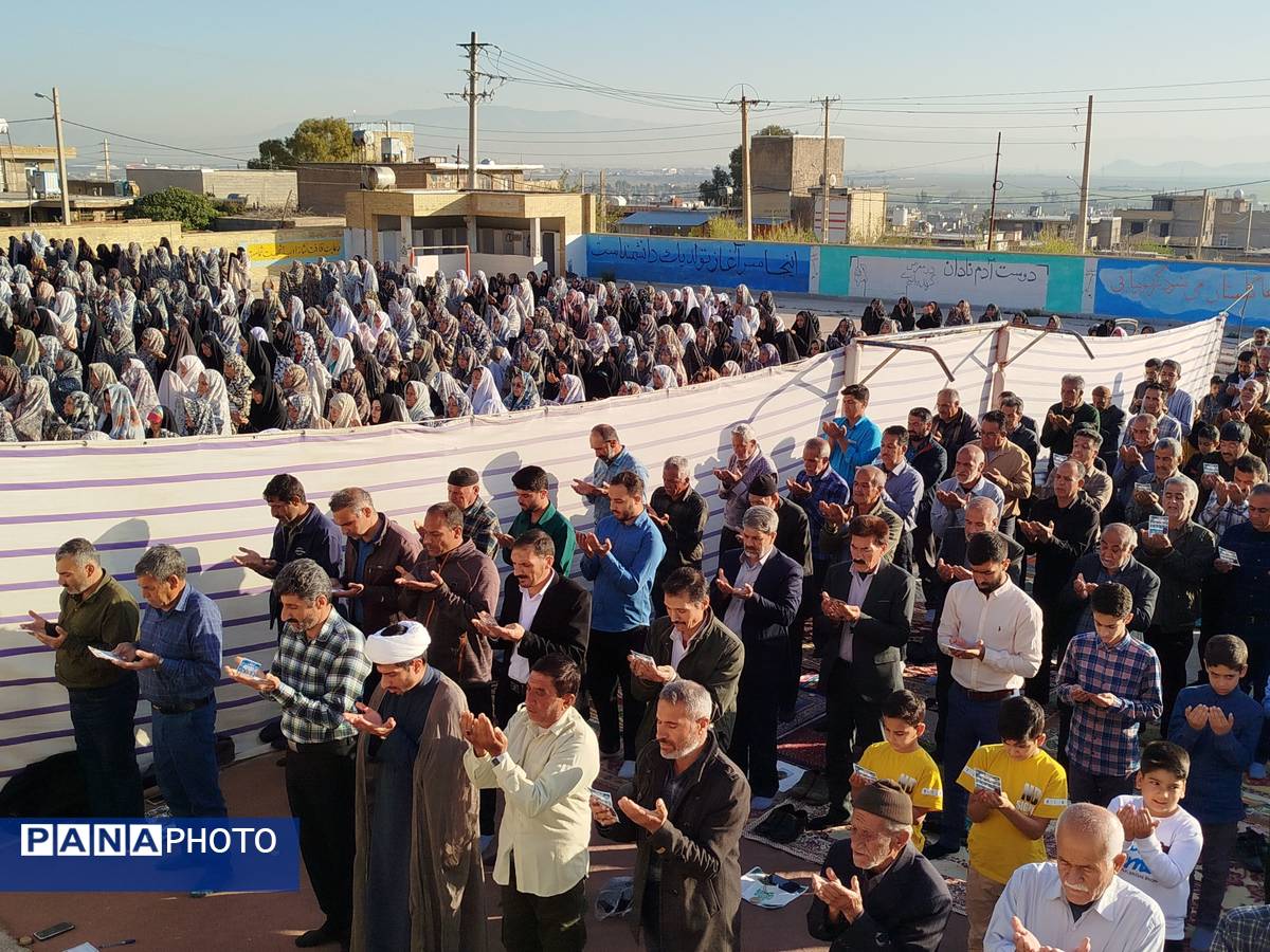 نماز عید فطر ۱۴۰۴ در روستای ظفرآباد شیراز اقامه شد