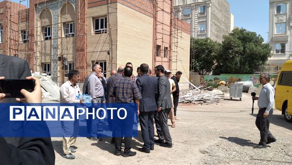بازدید مدیرکل نوسازی توسعه و تجهیز مدارس استان تهران از پروژه‌های مدارس شهرستان اسلامشهر