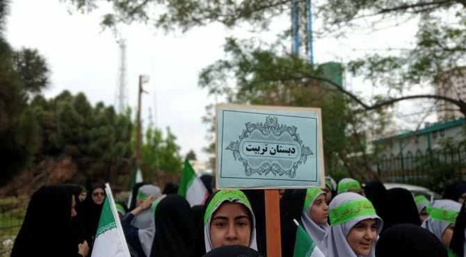 اجتماع بزرگ دختران جانفدای ایران در مشهدمقدس