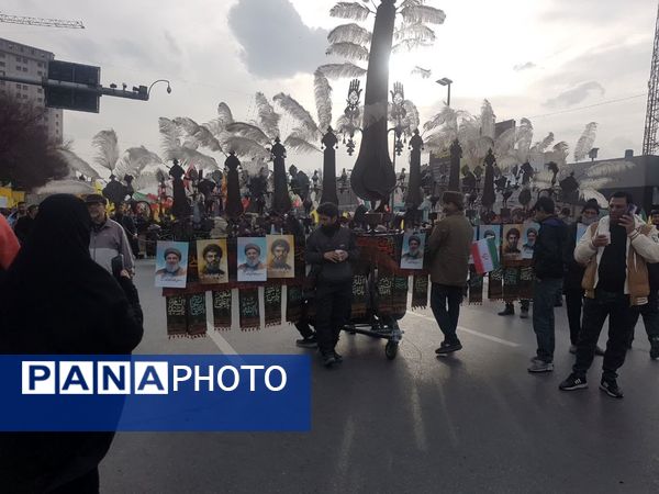 تشییع نمادین شهدای مقاومت درمشهد