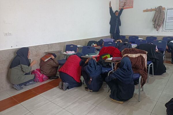 مانور زلزله و ایمنی در مدارس دخترانه ناحیه 3 شیراز