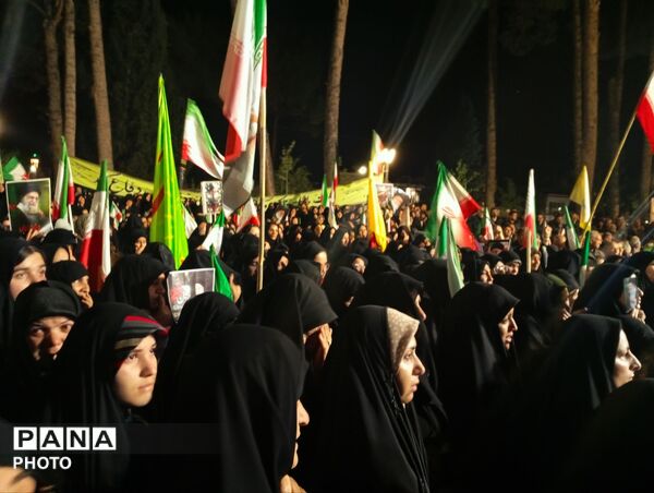 اجتماع مردم خلیل آباد در شب چهل و یکم از شهادت رهبر معظم انقلاب اسلامی