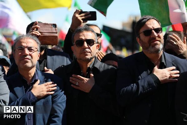 مراسم چهلمین روز شهادت قائد شهید حضرت آیت‌الله امام خامنه‌ای در همدان