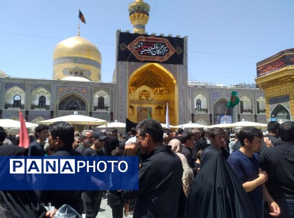 حضور هیئت های عزاداری سید الشهدا در حرم مطهر رضوی