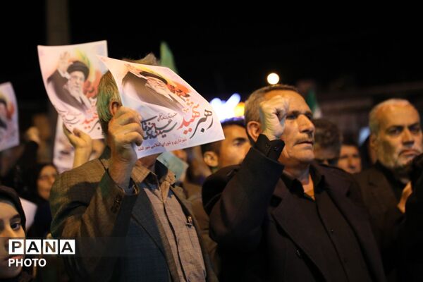  ادای احترام به ارتحال رهبر معظم انقلاب در شهرستان لنده 