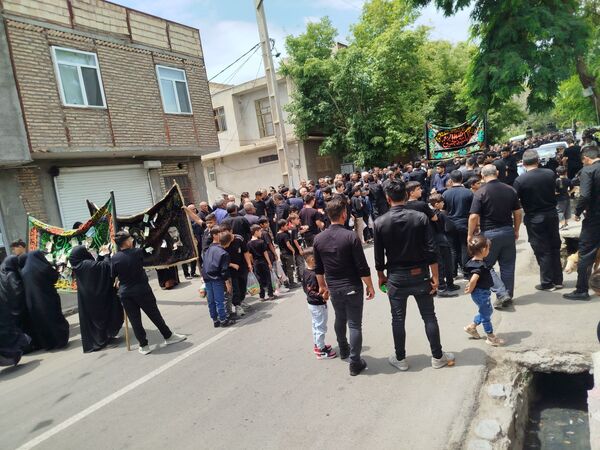 هیات عزاداری شهرستان هوراند در روز تاسوعا