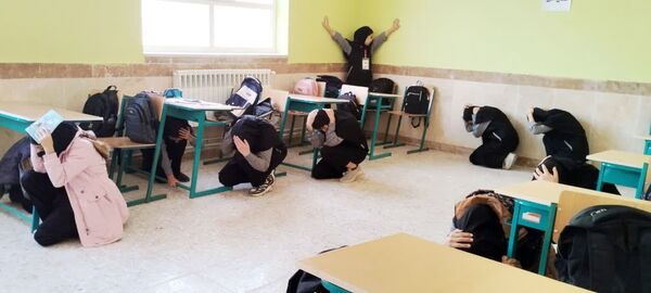 بیست و هفتمین مانور سراسری زلزله و ایمنی در مدارس شهرستان کلات