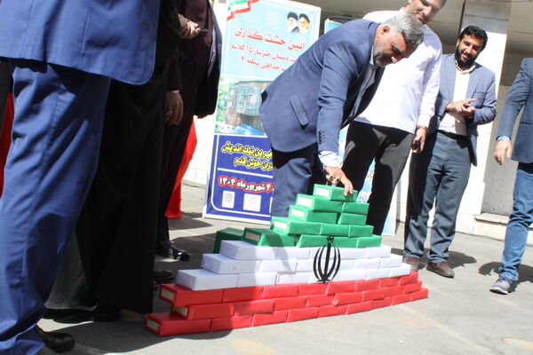 آیین خشت‌گذاری دبستان شهید خداقلی