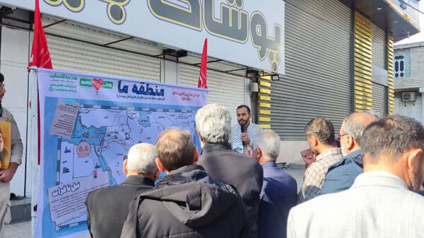 برپایی موکب پذیرایی از تجمع کنندگان جشن پیروزی فلسطین