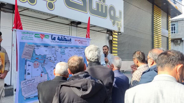 برپایی موکب پذیرایی از تجمع کنندگان جشن پیروزی فلسطین