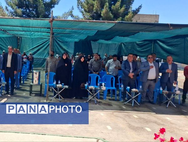 افتتاحیه آموزشگاه  سه کلاسه  دبستان دخترانه شهید نصرآبادی فیض آبادنیشابور 