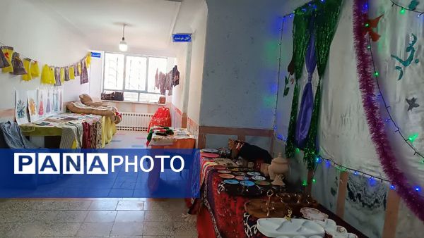 نمایشگاه دست‌سازه‌ها و غذاهای محلی دانش‌آموزان مارگون