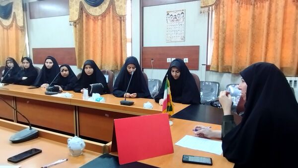 جلسه ویژه دانش آموزان بسیجی شهرستان خلیل‌آباد 