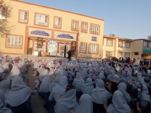 مراسم شهادت حضرت فاطمه (س) در دبستان علی دهقانیان ۲ تبادکان