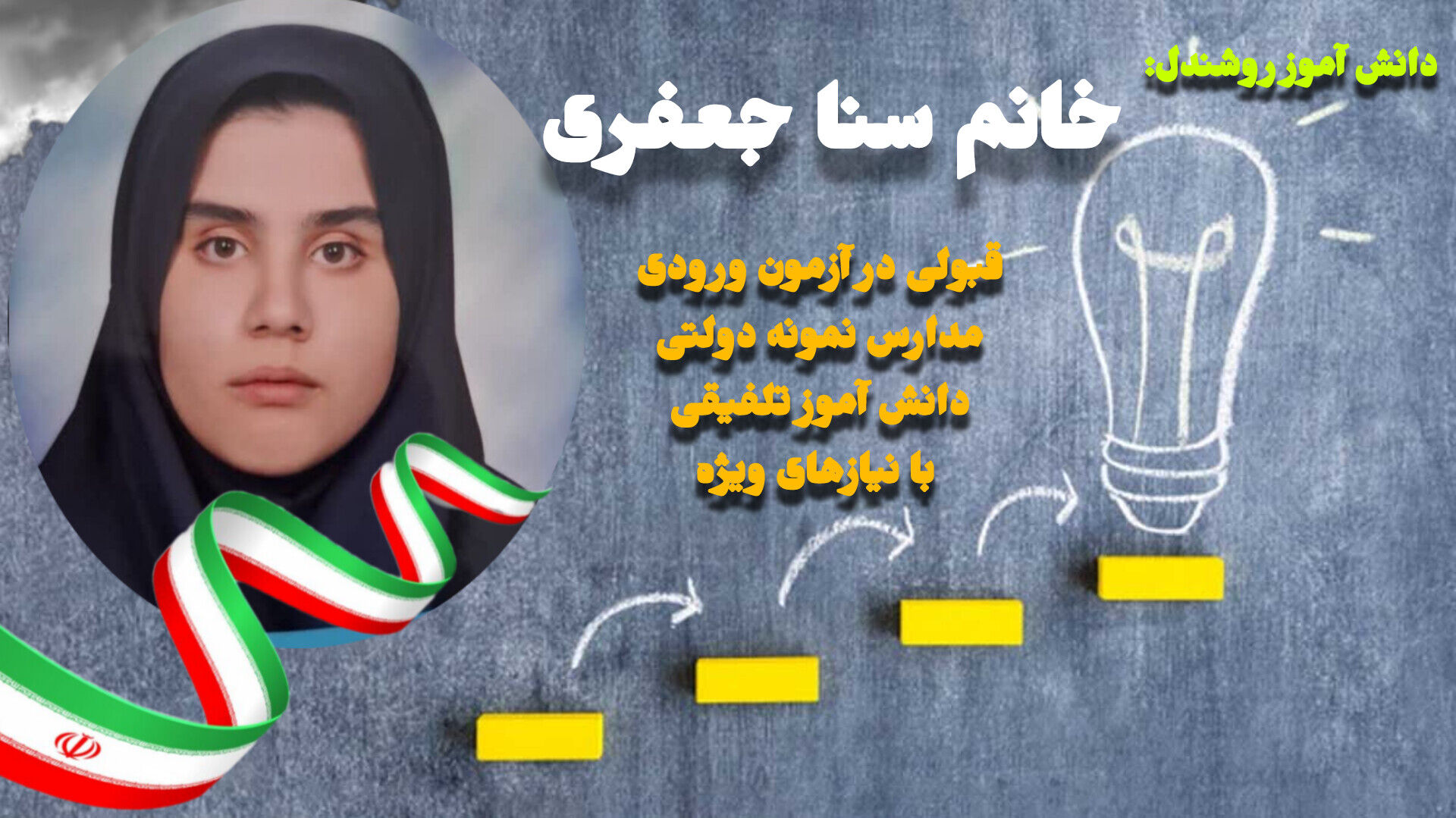 قبولی دانش آموز تلفیقی با نیازهای ویژه اصفهانی در آزمون ورودی مدارس نمونه دولتی 
