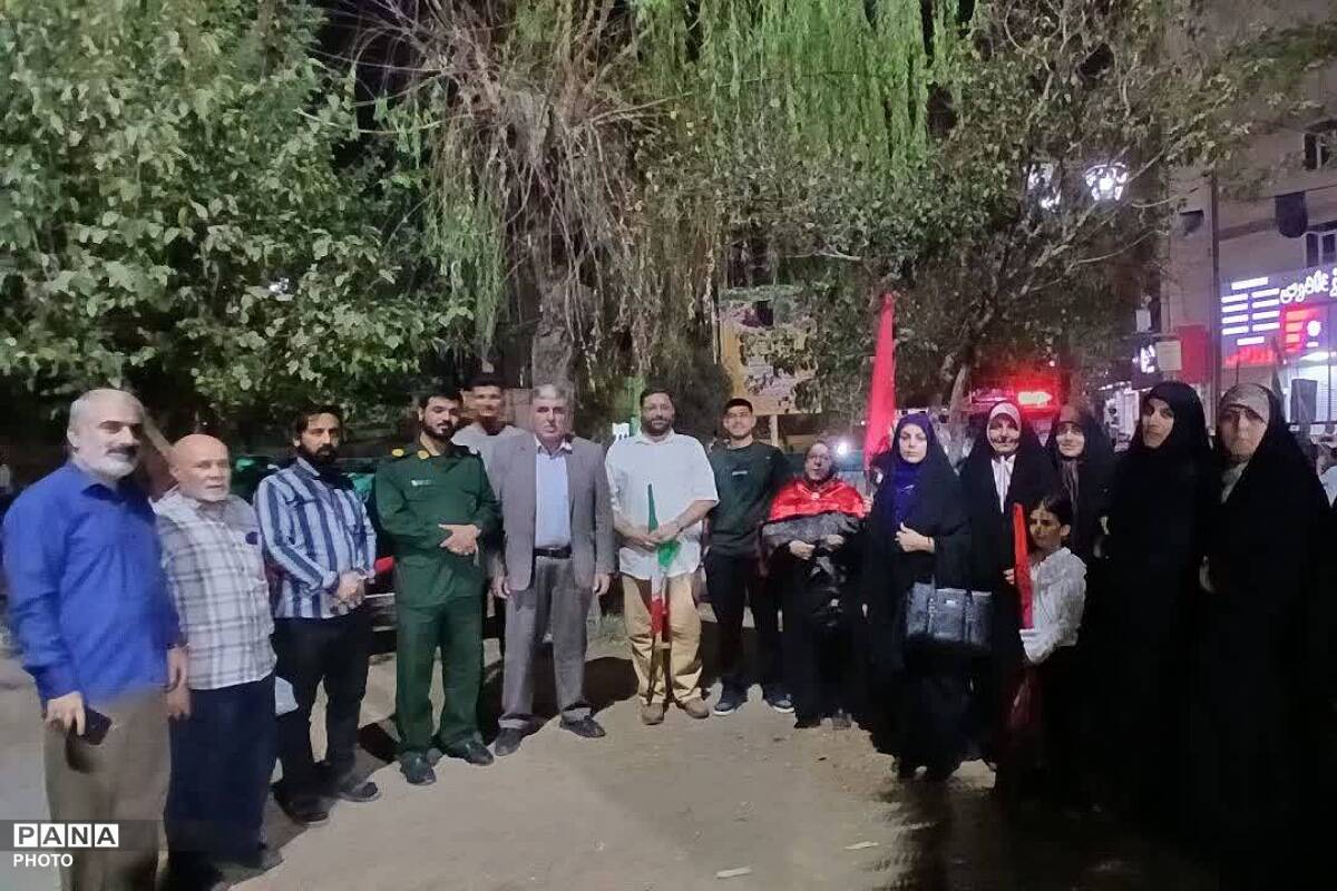 مشارکت رئیس اداره آموزش و پرورش  چهاردانگه در 185 امین همبستگی شبانه