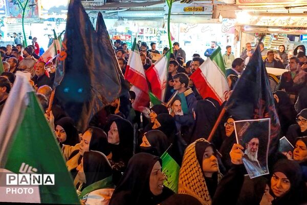 اجتماع مردم باقرآباد قرچک در سوگواری و انتقام جویی شهادت رهبر فرزانه ایران