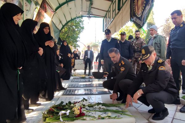 سومین سالگرد شهید علی‌اکبر رنجبر در گلزار شهدای شیراز