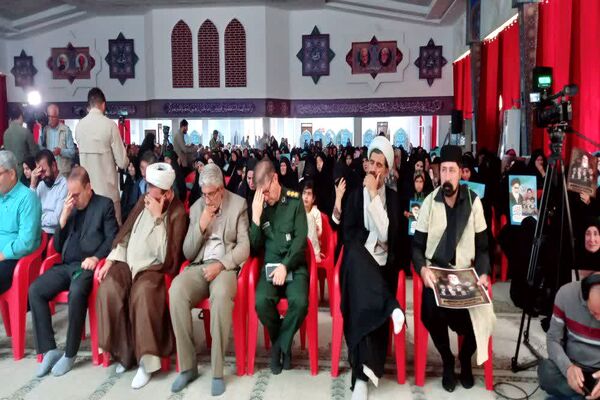 مراسم بزرگداشت شهدای ۷ تیر و اربعین شهدای خدمت در حسینیه ثارالله یاسوج