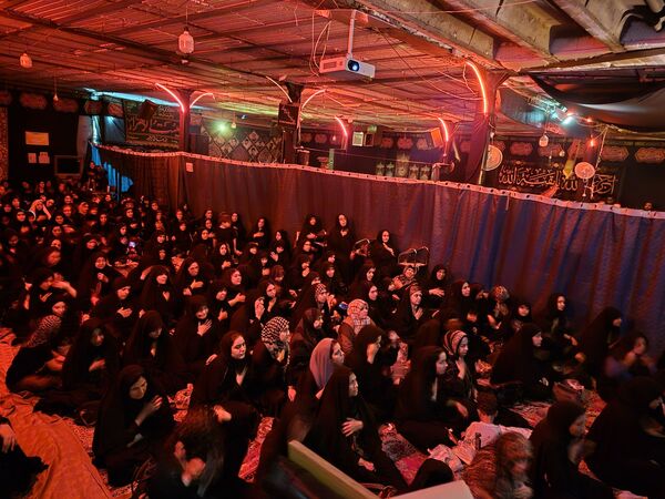 مراسم عزاداری ظهر تاسوعای حسینی در هیئت الزهرای نیشابور 