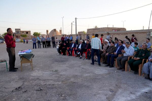 آیین کلنگ‌زنی مدرسه ۶ کلاسه فرهنگی فرهیخته زنده‌یاد زهیری 