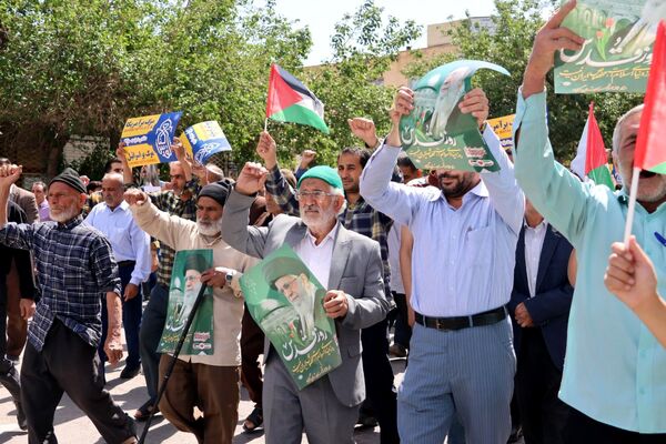 خشم گناباد در پی جنایات رژیم صهیونسیتی 