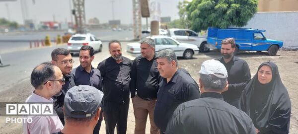 بازدید نمایندگان سازمان بازرسی استان البرز از موکب عاشقان امام شهید 