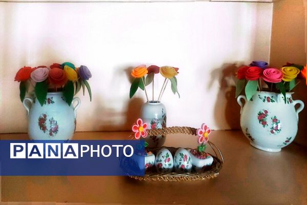نمایشگاه هنرهای دستی دانش‌آموزان در کانون فرهنگی، تربیتی عصمت اردبیل 