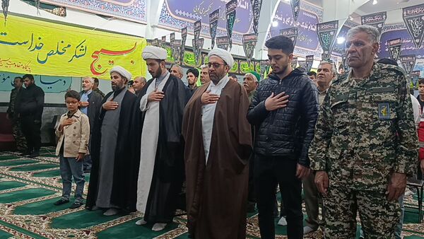 جلوه‌هایی از اقتدار بسیجیان در مسجد صاحب الزمان آشخانه 